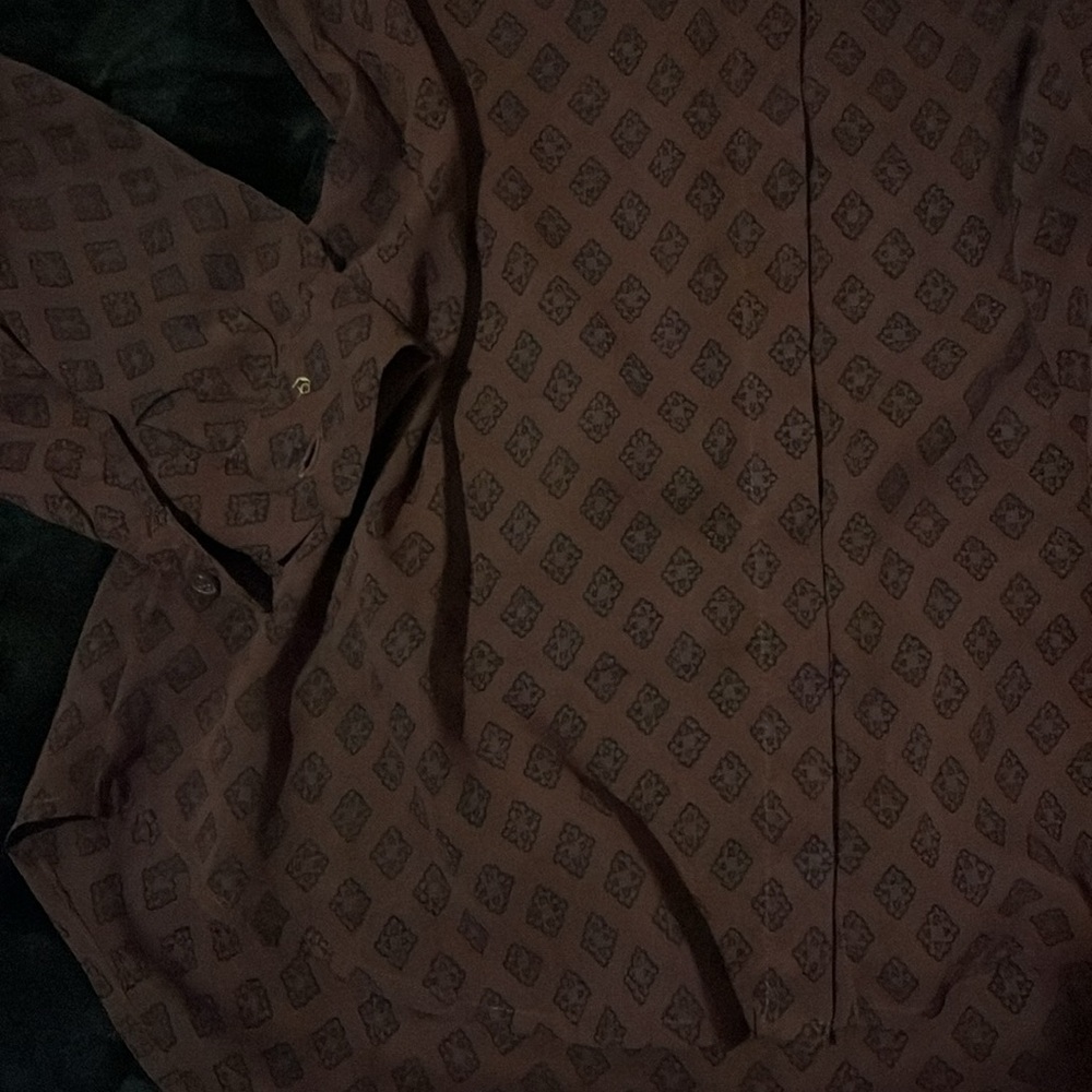 Sheer Button Down Top - Picture 5 of 6